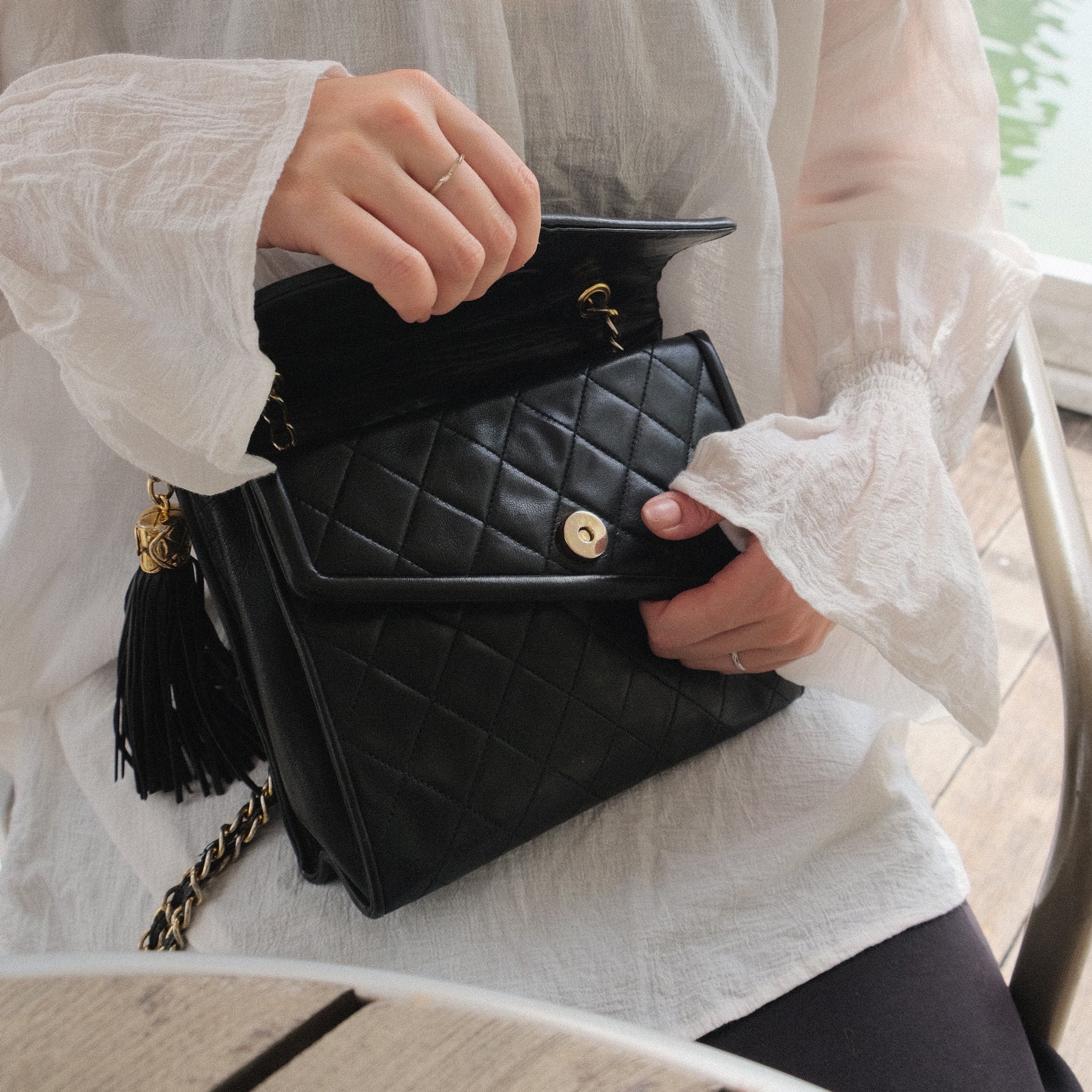 Asymmetric front flap bag online