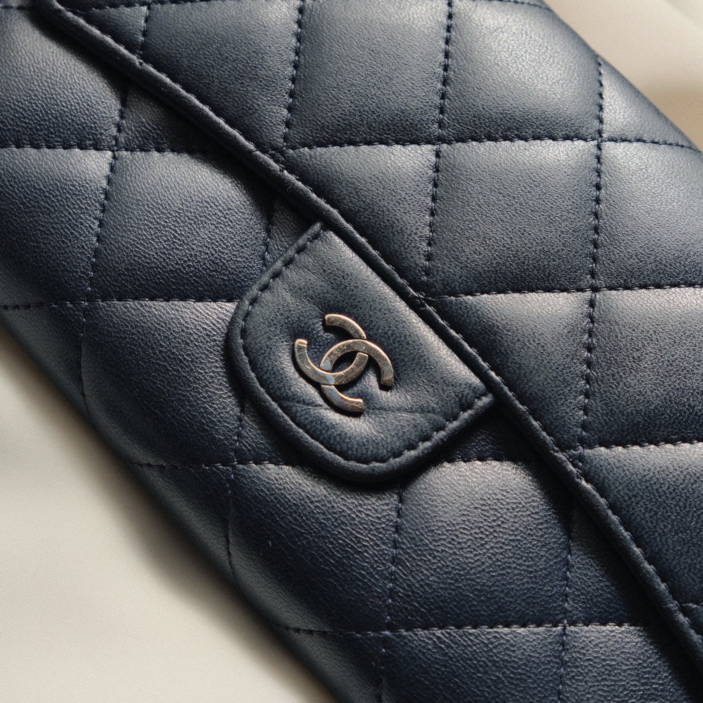 Long flap wallet online chanel