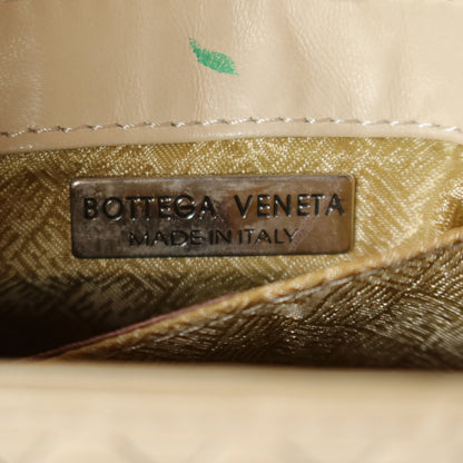 Bottega Veneta Vintage Ivory Intrecciato Weave Turnlock Mini Shoulder Bag