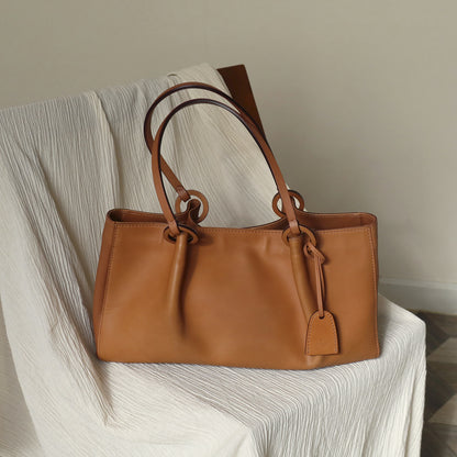 Gucci Vintage Tan Light Brown Leather Daily Tote Shoulder Bag