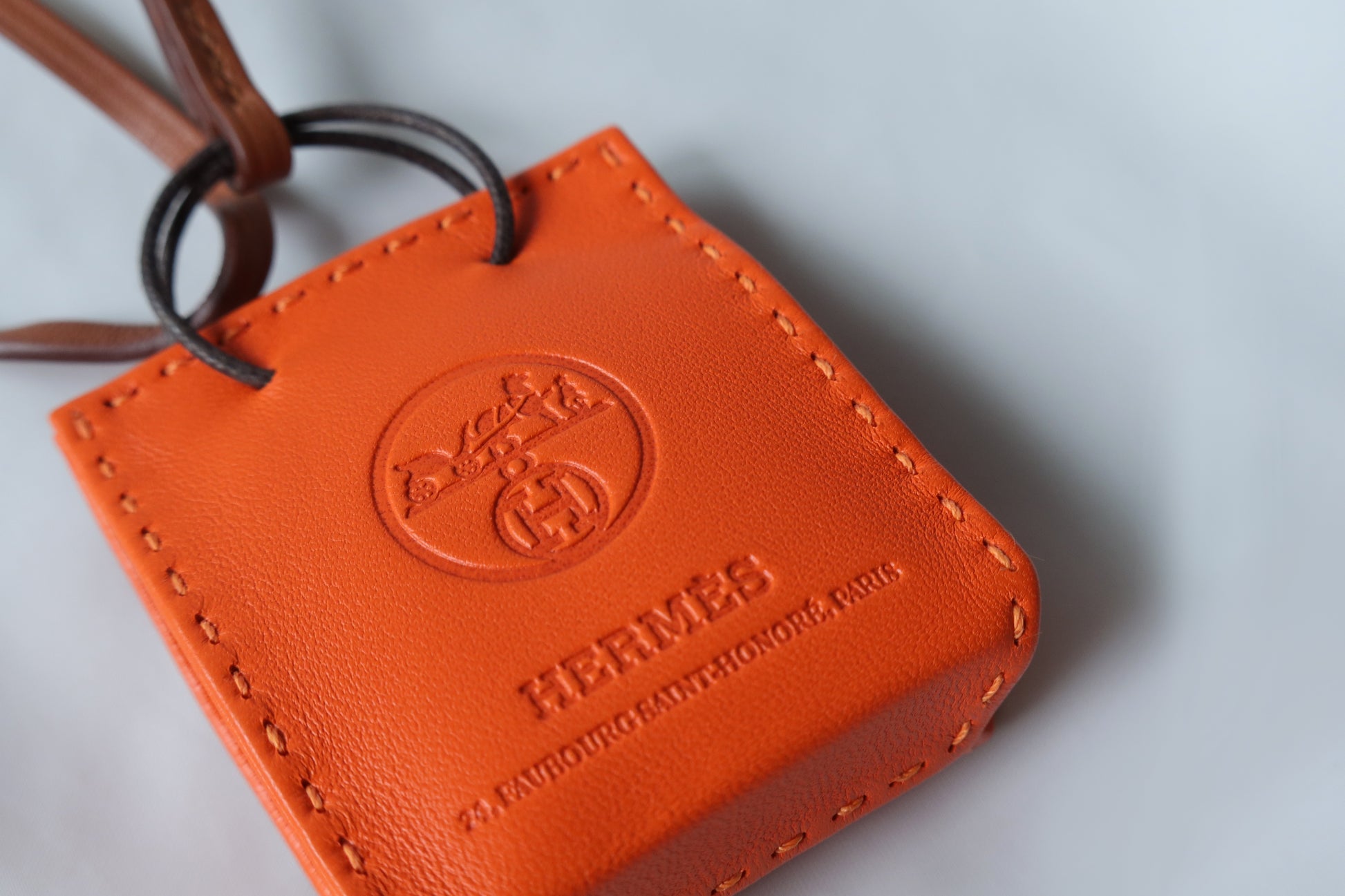 Pre order: Leather Mini charm like hermes birkin faubourg charm