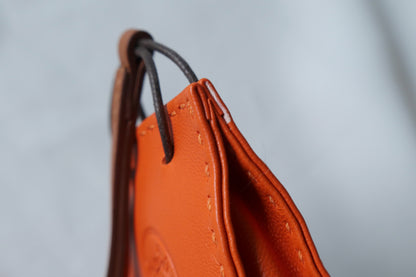 Products Hermes Feu Milo Gold Swift Mini Shopping Bag Charm 6