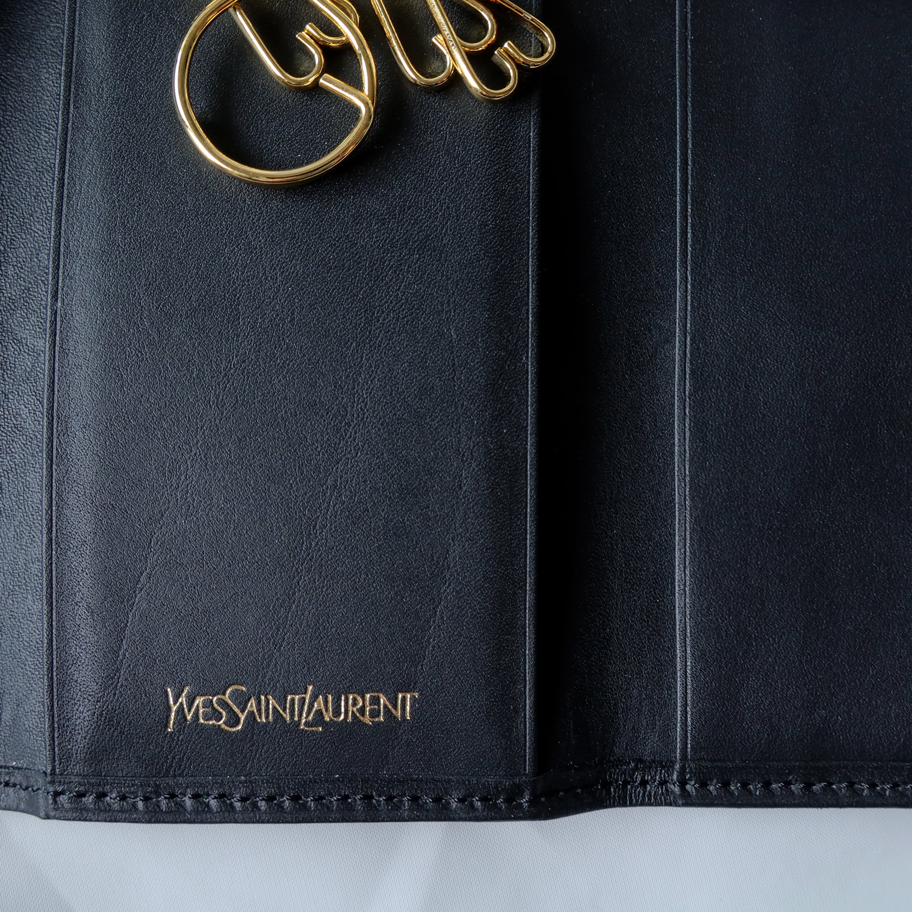 Ysl key card holder hot sale