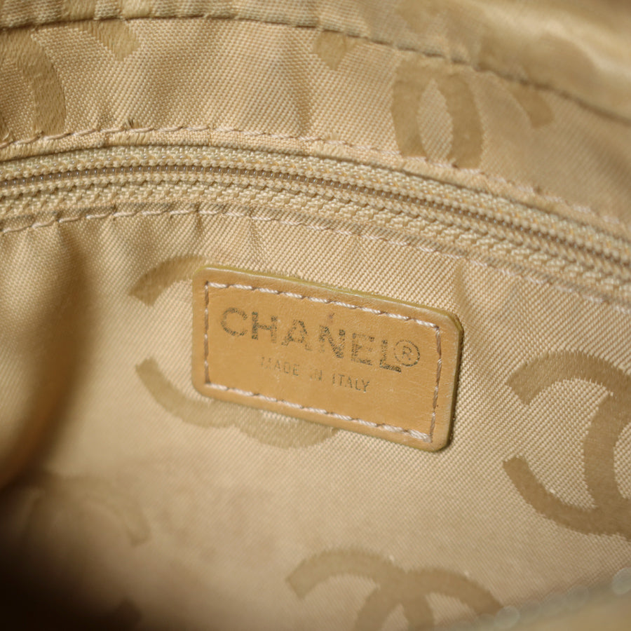 Chanel Vintage Beige Caviar Leather CC Mark Hobo Shoulder Bag