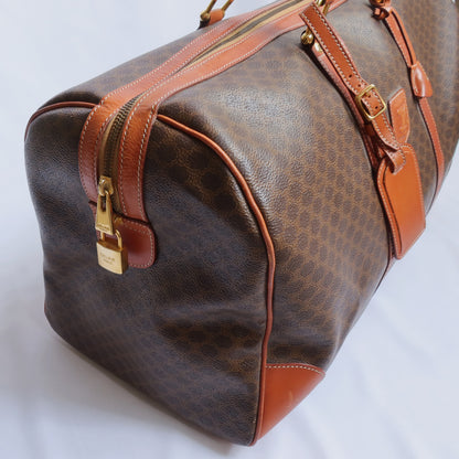 Celine Vintage Macadam Travel Boston Bag