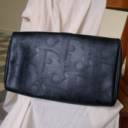 Christian Dior Vintage Black Monogram Speedy Bag