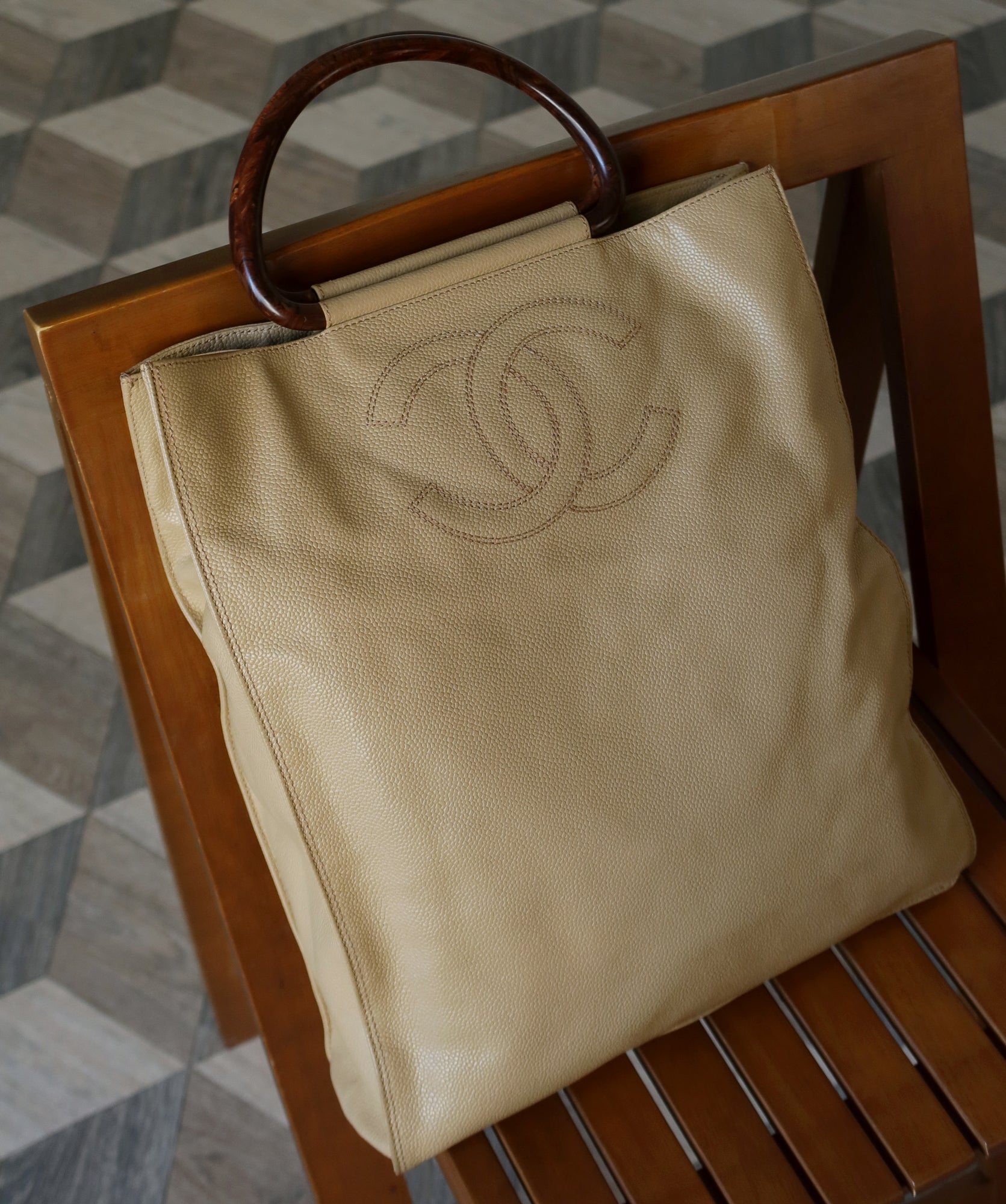 Chanel discount vintage shopper