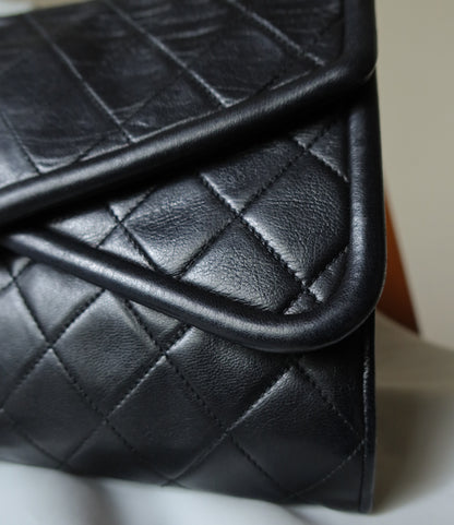 Chanel Vintage Tassel Asymmetrical Double Flap Bag [2]