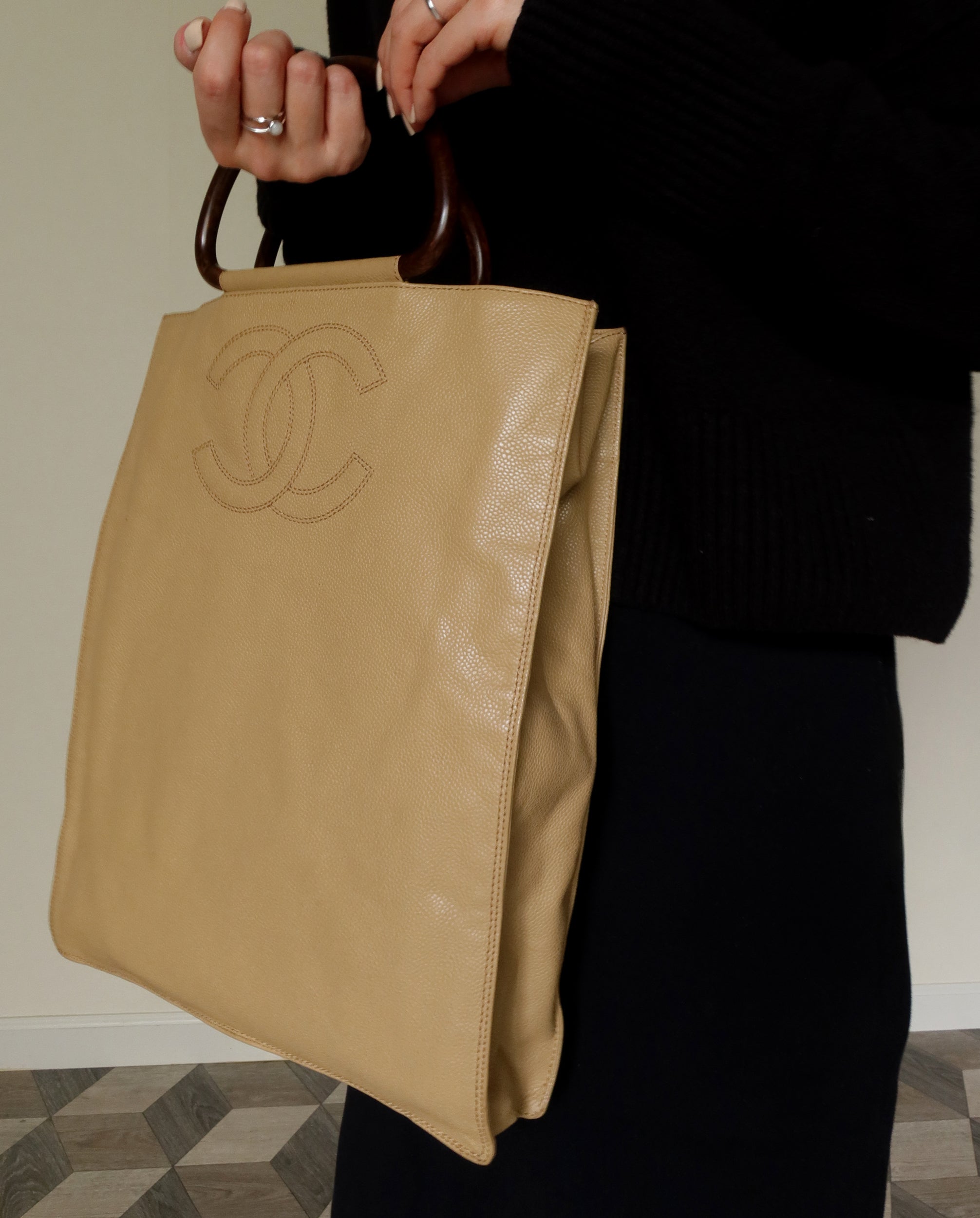 Chanel city shop shopping tote