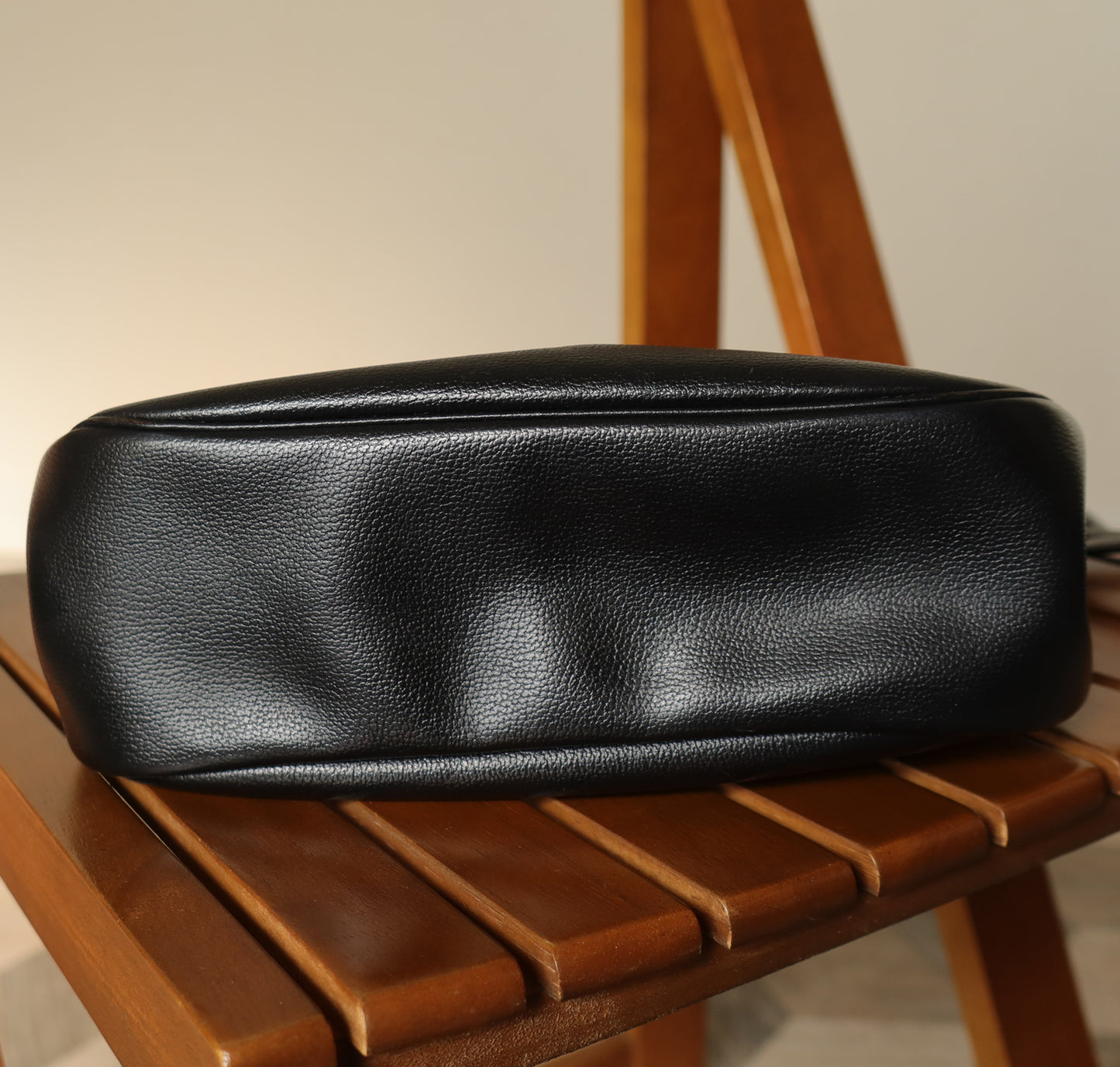 Christian Dior Vintage Black Half Moon Shoulder Sling Bag