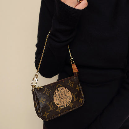 Louis Vuitton Limited Trunks & Bags Monogram Mini Pochette Bag