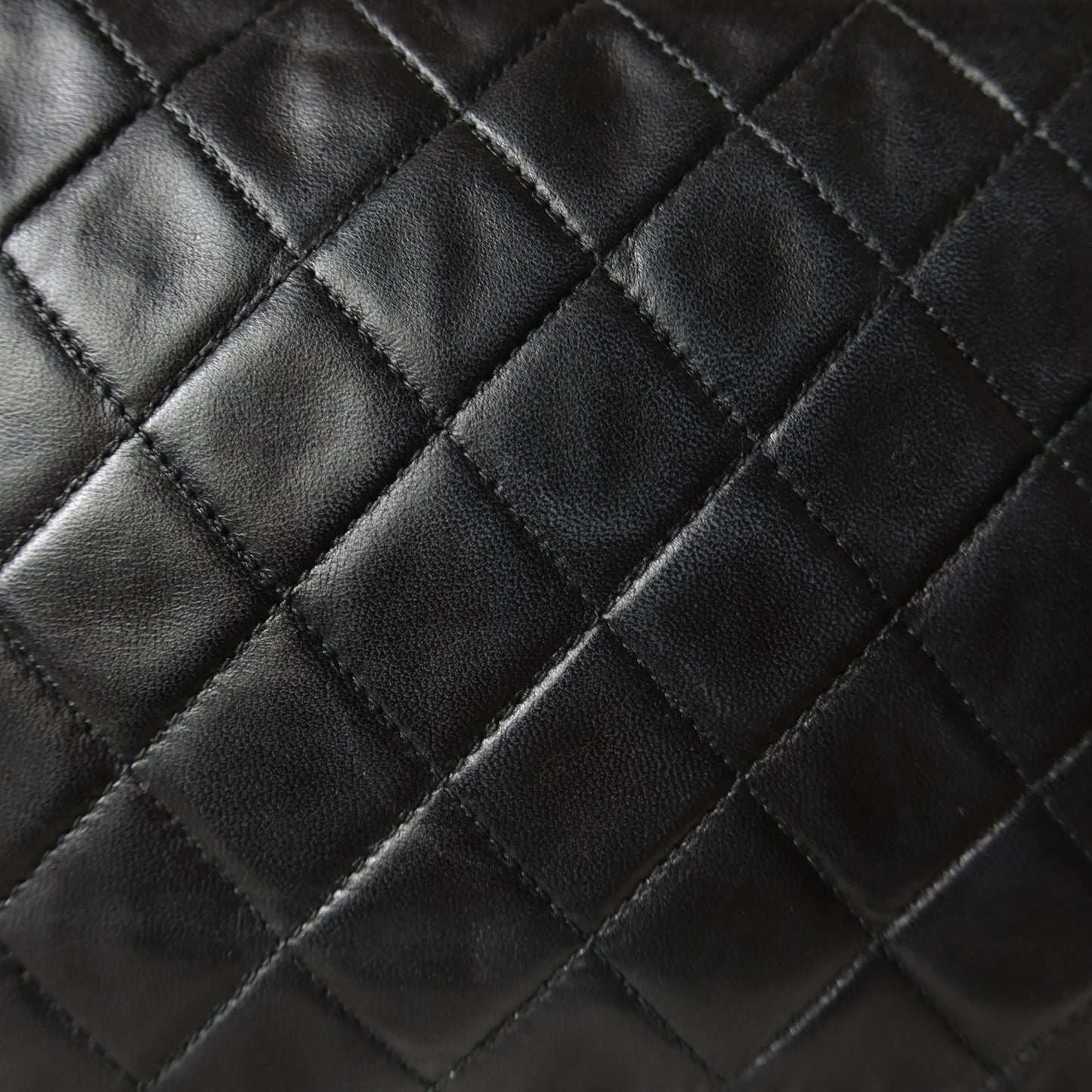 Chanel Vintage Black Lambskin Tassel Asymmetrical Double Flap Bag