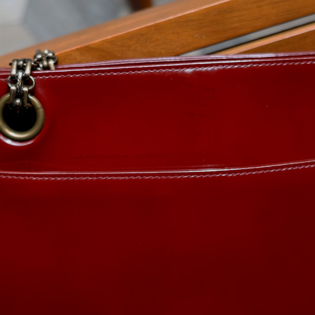Chanel Vintage Burgundy CC Turn lock Bijoux Shoulder Bag