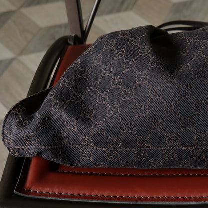 Gucci Vintage GG Monogram Brown Shoulder Hobo Bag