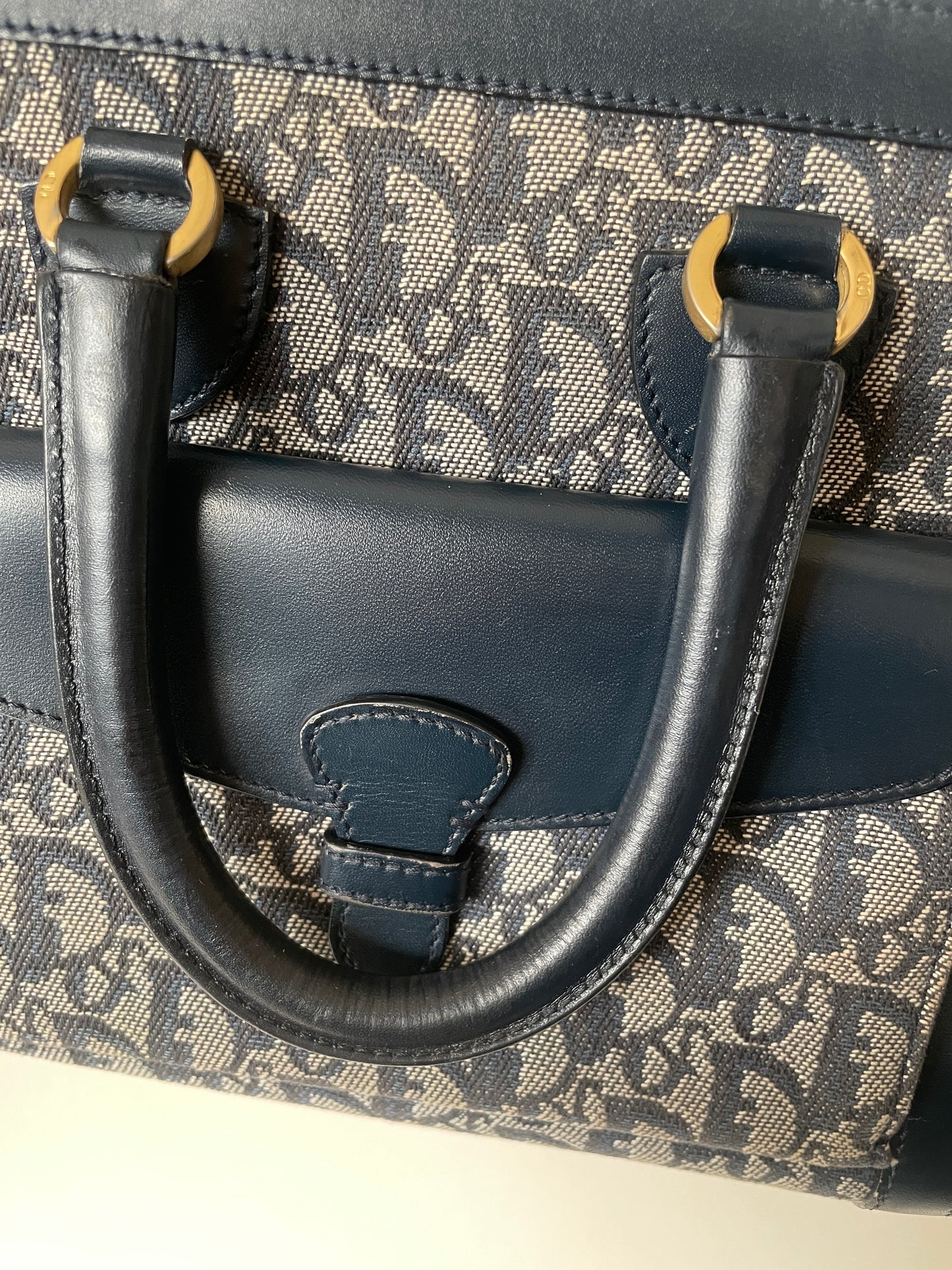 [ Private ] Christian Dior Vintage Oblique Trotter Monogram Diorissimo Handbag